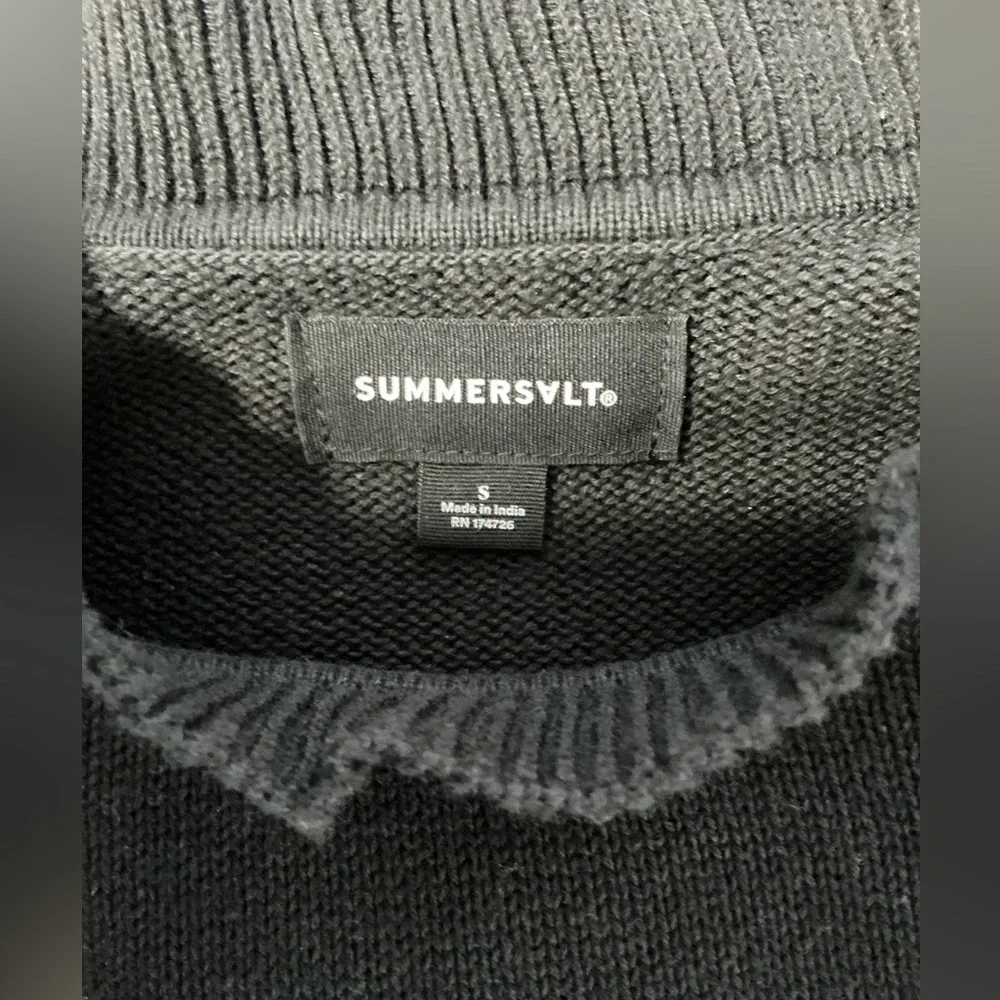 Summer salt The Year-Round Balloon Sleeve Pompom Sweater Small - Picture 10 of 12